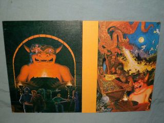 AD&D 1st Ed - DUNGEON MASTERS SCREEN (VERY RARE QUAD - FOLD SET and NEAR) 3