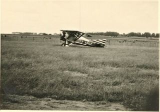 Extremely Rare Photograph Of The One And Only Gl - 25 Type B7 Biplane