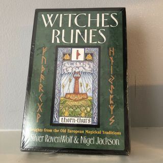 Witches Runes,  Silver Ravenwolf,  Rare Book & Deck,  Cond. ,  Magic