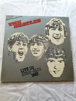 The Beatles Live In Star Club Hamburg 4 Extra Tracks Very Rare 1977 German Lp