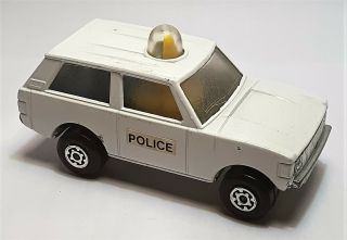 Matchbox Superfast Police Patrol With Rare Small Police Labels And Yellow Light