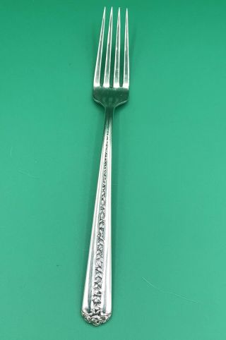 Qty 1 Towle Rambler Rose Sterling Silver 7 - 1/2” Dinner Fork No Mono