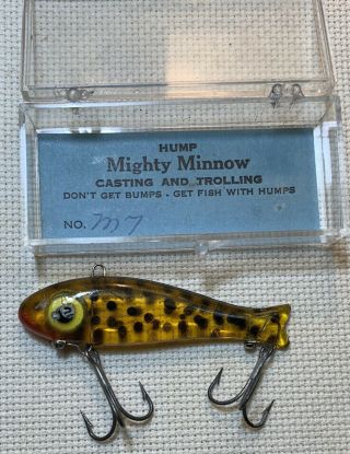 Vintage Bingo,  Hump Lure - A Older Version Of A M - 6 Hump Lure,  With Older Paper
