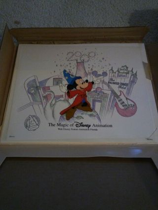 The Magic Of Disney Animation Art Hollywood Studios Sorcerer Mickey 2000 Rare.