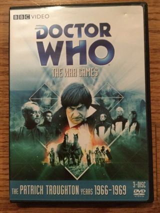 Rare Doctor Who: The War Games Patrick Troughton Story No.  50 Dvd 2009