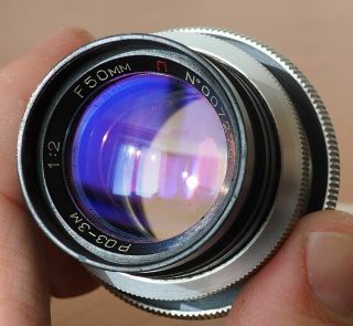 Rare Cine Lens Kmz Ro3 - 3m (f2.  0/50mm) 007270 Red " P "