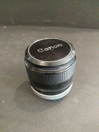 Rare Canon Fd 24mm F2.  8 Ssc S.  S.  C.  Wide Angle Mf Lens With Caps