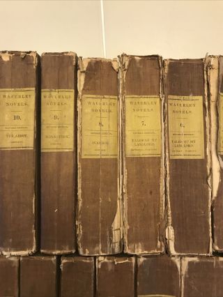 26 Waverley Novels - Sir Walter SCOTT Parker ' s Edition 1832 - 1834 Rare Set 3