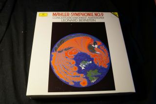 Mahler Symphony No.  9 Leonard Bernstein Dgg Digital Nm Rare 2 - Lp Box