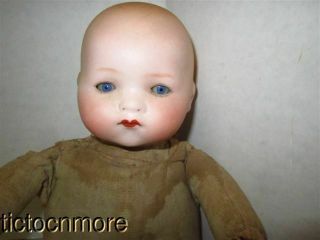 Antique German Armand Marseille Am Baby Phyllis Bye - Lo Type Doll Bisque Head