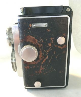 Ansco Automatic Reflex/35 Rare 2 - 1/4x2 - 1/4 TLR.  Shutter fires,  Diaphragm smooth 3
