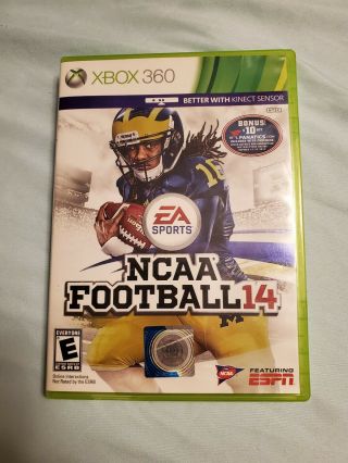Ncaa Football 14 Xbox 360 Complete Rare