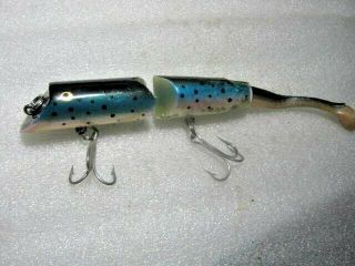 Rare Old Vintage Fred Arbogast Ac Plug Jointed Topwater Wood Lure Lures