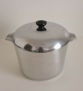 Magnalite Wagner Cookware 7.  5 Qt Stock Pot Dutch Oven W/ Lid Rare Size Wow