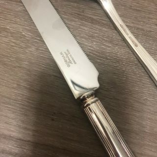 Gorham Heritage Silver Plate Cake Knife Servers Italy Lemon Design Spoon 3