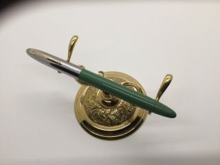 Sage Sovereign Sheaffer Snorkel Fountain Pen With Rare 14k Stub Nib