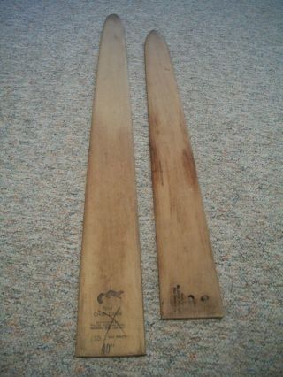 2 Antique Collectable Mink Fur Stretchers From Iowa & Wisconsin,  Wall Hangers