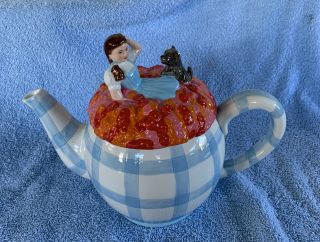 Rare Vintage Judy Garland Dorothy Wizard Of Oz Tea Pot 1998 Turner Warner Bros
