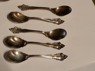 5 Rare La Splendide By Reed & Barton Sterling Silver Ice Cream Spoons 5 1/4 "