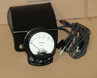 Antique Simpson Ammeter Amp Meter Probes Nos 0 - 15 Case Weston Western Electric