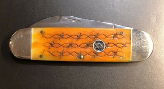 Case Xx Elephant Toe Knife 2003 6250 Ss Autumn Gold Rare Model