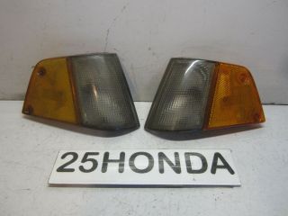 1984 - 1987 Honda Crx Si Stanley Factory Corner Lights 1g Ultra Rare Cr - X