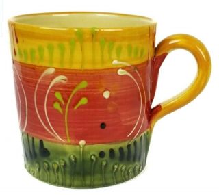 Pier 1 Imports Antique Soleil Mug Oversized Porcelain Coffee Tea Cup Gift Spain