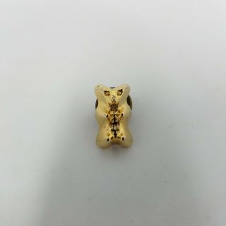Rare Vintage Haribo Bear Pin (german Candy Company,  Gold Colored,  With Back)