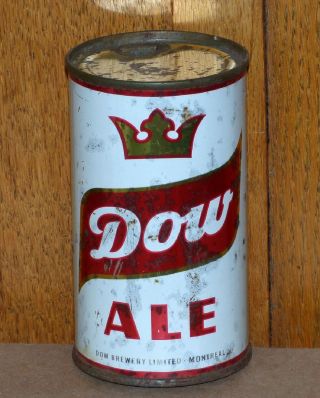 Rare Canadian Dow Ale Flat Top Montreal Beer Can