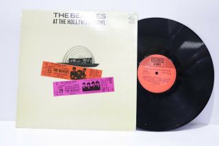 The Beatles Live At Hollywood Bowl Rare Mfp Vinyl Lp W/ Red & Pink Tickets 254