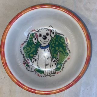 Disney 101 Dalmatians Cereal Dinnerware Bowl Kids Plastic Vtg