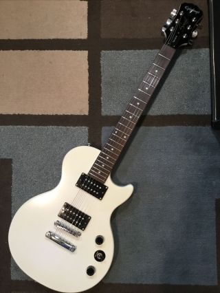 2008 Epiphone Lp Special Ii Rare Arctic White And Setup Plays Hot
