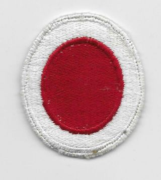 WW2 37th Infantry Division patch - COMPLETE WHITEBACK - RARE WHITE BORDER - US Army 2