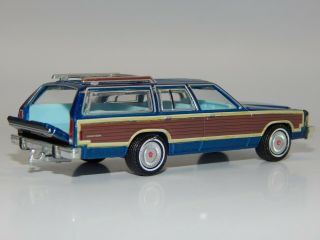 Greenlight 1/64 1979 Ford Ltd Country Squire Wagon Blue Woody Vhtf Rare