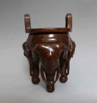 Old Rare Chinese Copper Elephant Incense Burner With Xuande Makr (k45)