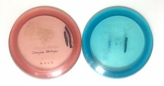 Destroyer Champion Innova Disc Golf Ds Blue Pink Rare Oop Patent Number