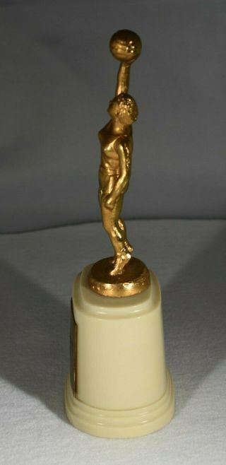 Rare 1954 Vintage WOMEN ' S BASKETBALL Trophy - Art Deco - 7 3/4 Inches - OHIO 3