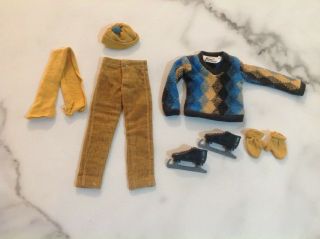 Vintage Ken Clothes Fun On The Ice W/accessories 791