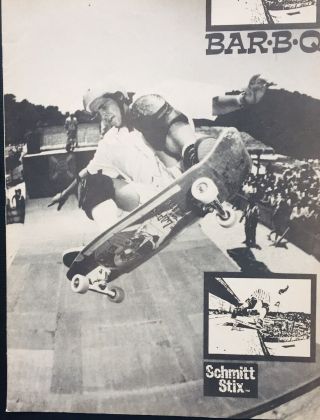Schmitt Stix Skateboard Print Ad 10x8 Joe Lopes