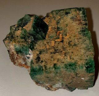 RARE LARGE GREEN FLUORITE CLUSTER WITH GALENA HEIGHTS MINE WESTGATE WEARDALE UK 3