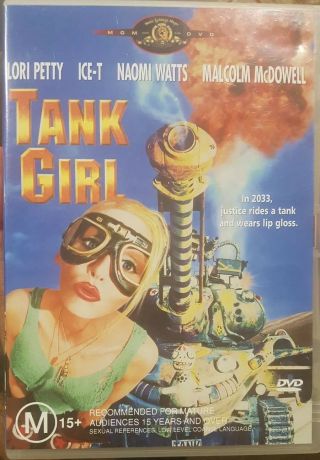 Tank Girl Rare Deleted Dvd Lori Petty Ice - T,  Naomi Watts Comic Book Fantasy Film