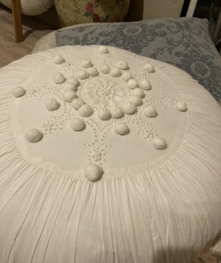 Rachel Ashwell Shabby Chic Couture Rare Heirloom Pillow Round