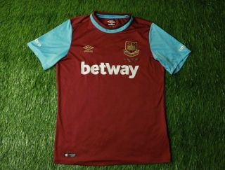 West Ham United England 2015 - 2016 Rare Football Shirt Jersey Home Umbro
