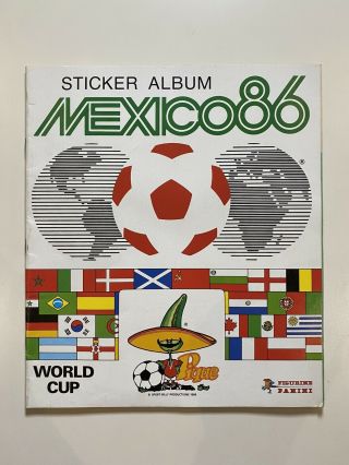 Mexico 86 Panini Sticker Album Empty No Stickers Rare