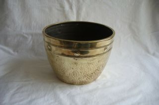 Antique / Vintage Brass Planter / Pot Holder.
