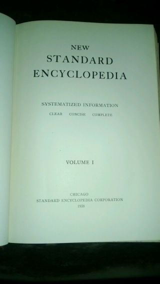 Antique SET 1938 Standard Encyclopedia vol 1 2 3 4 5 6 7 8 9 10 Leather 2