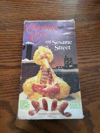 Christmas Eve On Sesame Street Vintage (1987) Rare & Oop Vhs Video