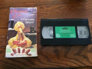 Christmas Eve On Sesame Street Vintage (1987) Rare & OOP VHS Video 3