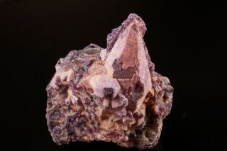 Unique Rare Fluorite Pseudomorph After Calcite Crystal Morocco - Ex.  Lemanski