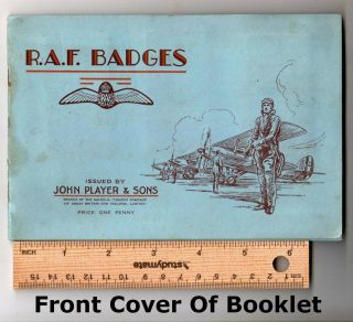 Rare Vintage World War Two | R.  A.  F.  Badges | Booklet | Suit War Period Collector